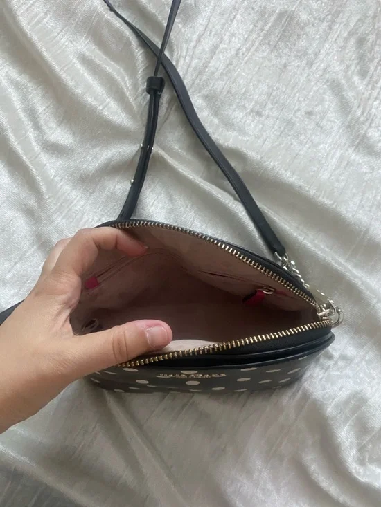 kate spade Black and White Polka Dot Crossbody Bag - Picture 5 of 6